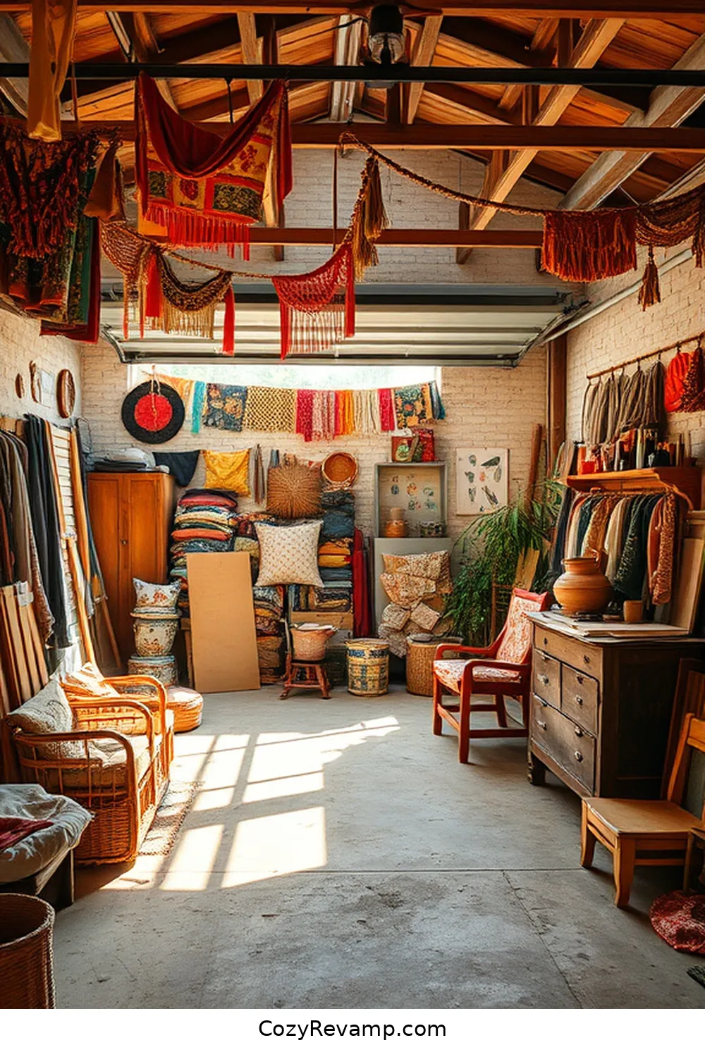 Selecting the Right Fabrics for Your Garage for Create a Rustic Garage With Upcycled Fabric Material