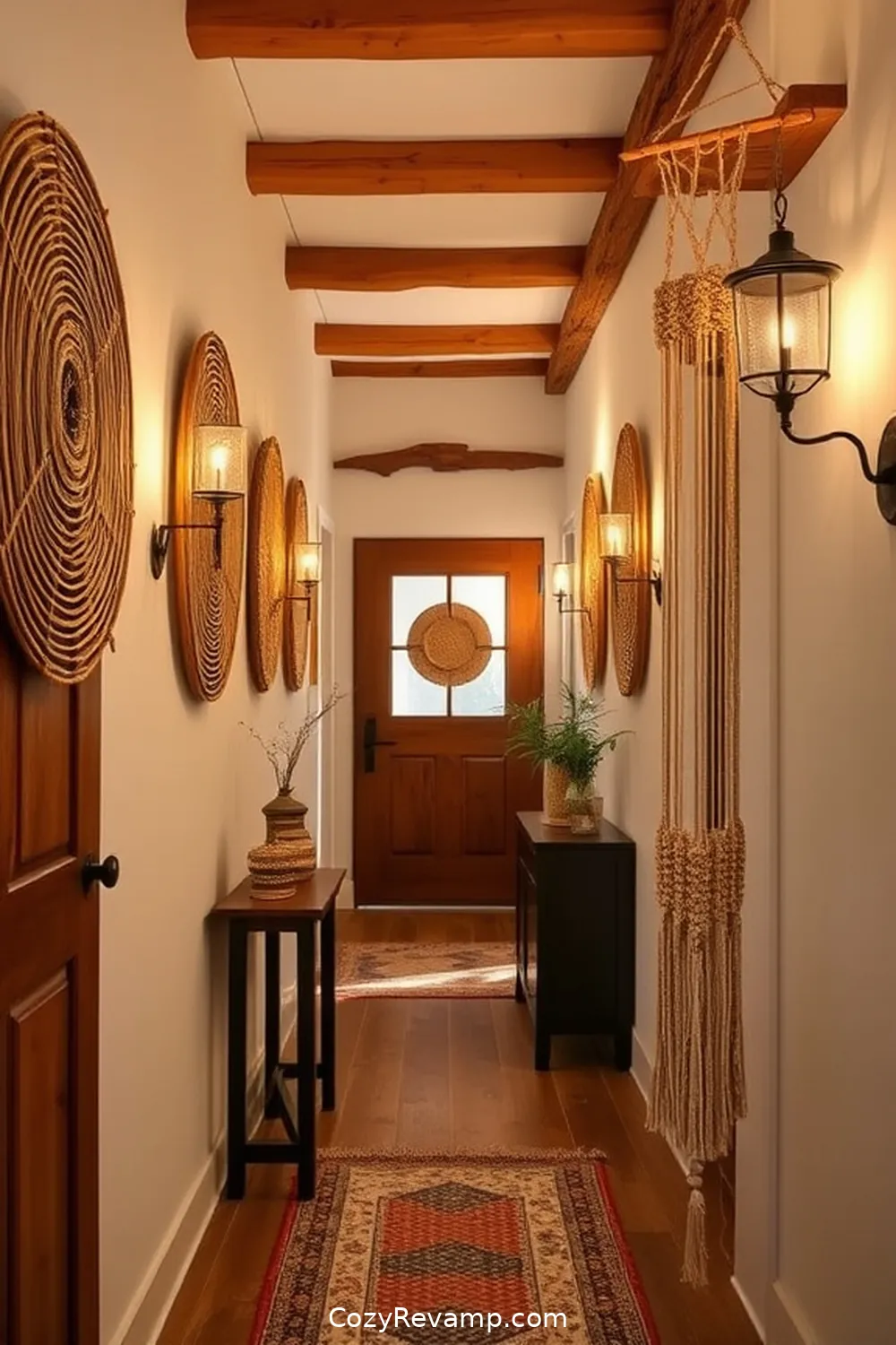 Create a Rustic Hallway With Natural Fibers 8 Incorporating Natural Fiber Wall Hangings for Create a Rustic Hallway With Natural Fibers