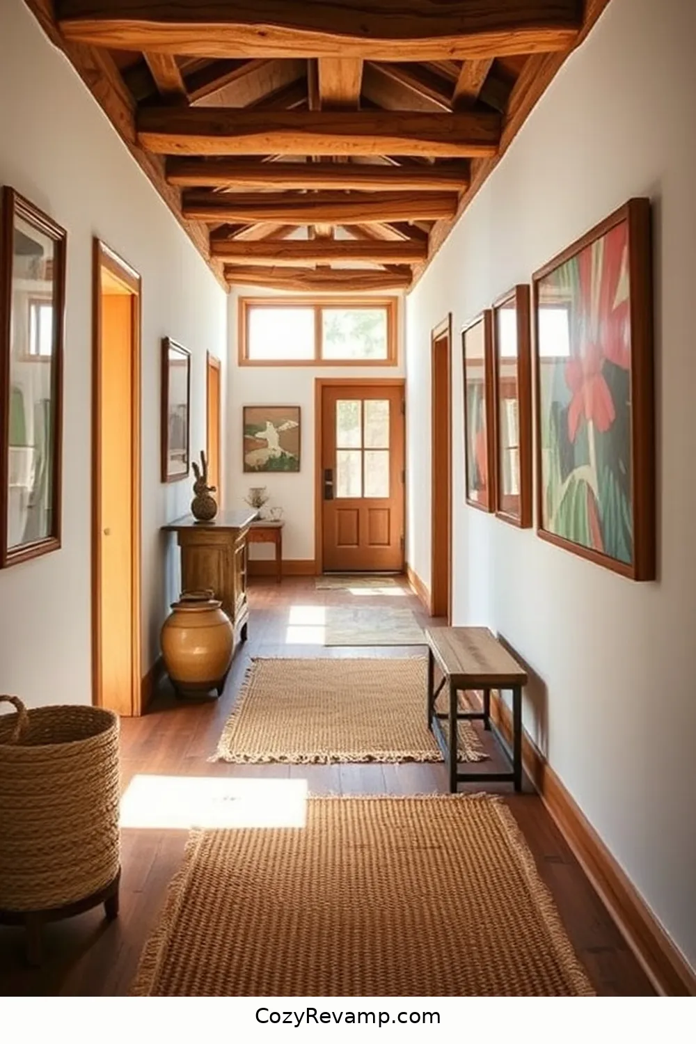 Create a Rustic Hallway With Natural Fibers 13 Personal Touches: Art and Photographs for Create a Rustic Hallway With Natural Fibers