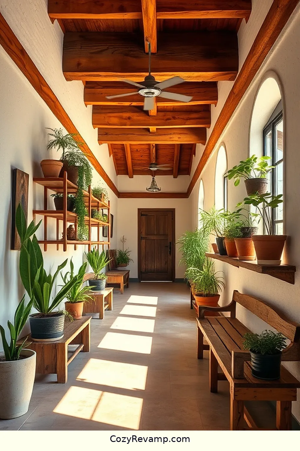 Create a Rustic Hallway With Recycled Wood Materials 6 Incorporating Functional Elements for Create a Rustic Hallway With Recycled Wood Materials