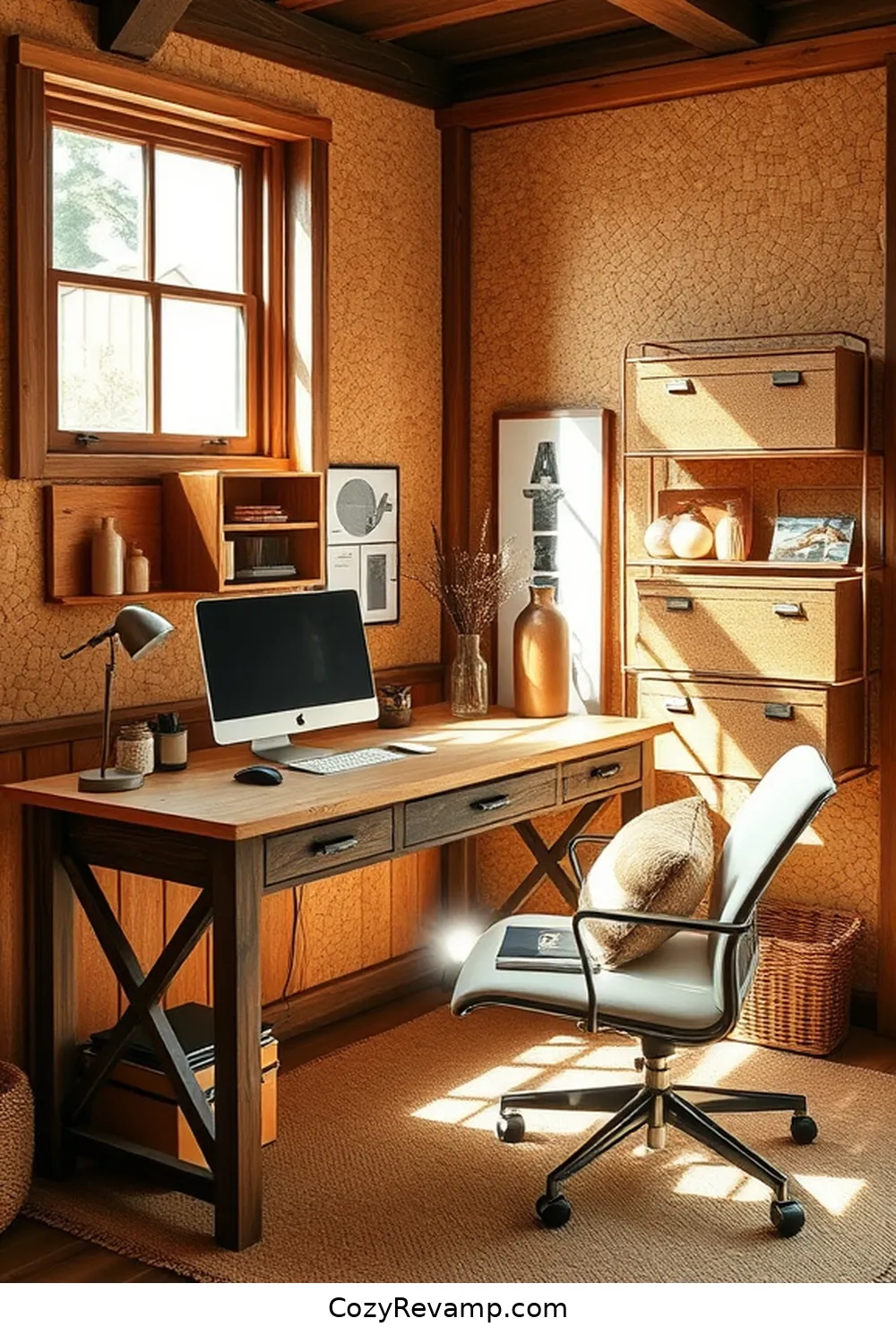 Create a Rustic Home Office With Cork Material 7 DIY Cork Projects for a Personal Touch for Create a Rustic Home Office With Cork Material