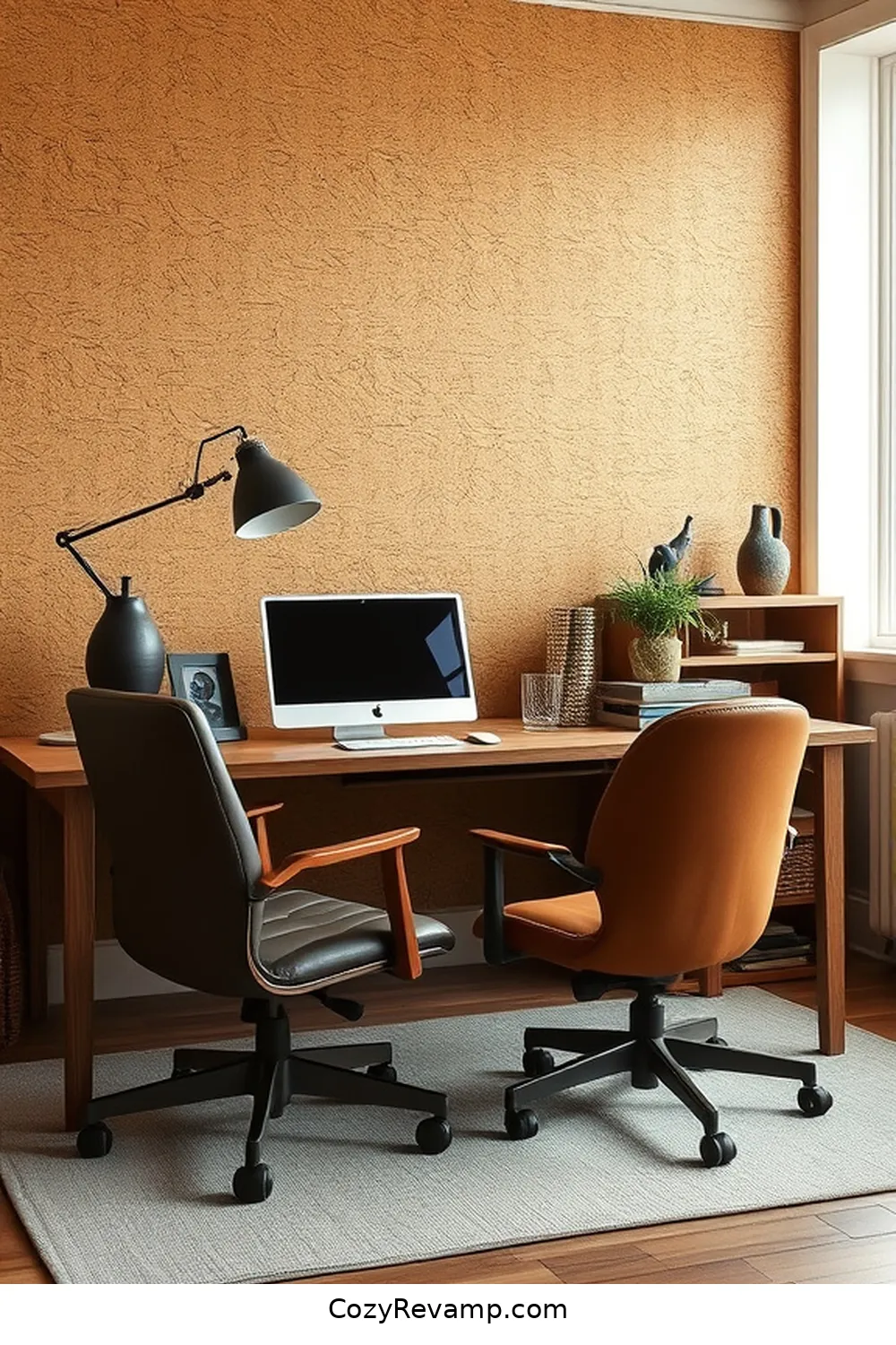 Create a Rustic Home Office With Cork Material 4 Designing a Cork Feature Wall for Create a Rustic Home Office With Cork Material