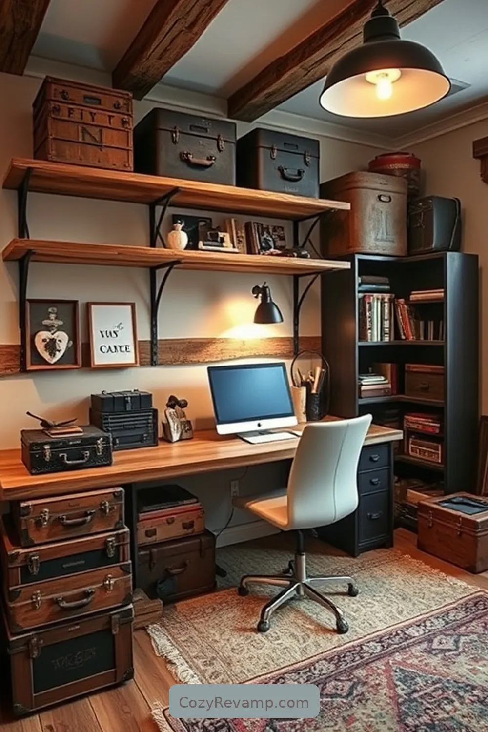 Create a Rustic Home Office With Reclaimed Materials 5 Creative Storage Solutions With Salvaged Items for Create a Rustic Home Office With Reclaimed Materials