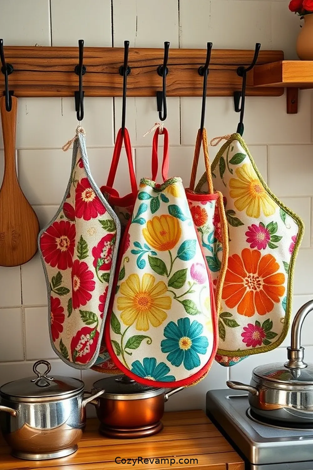 Create a Rustic Kitchen With Upcycled Fabric Materials 8 Upcycled Fabric Pot Holders and Oven Mitts for Create a Rustic Kitchen With Upcycled Fabric Materials