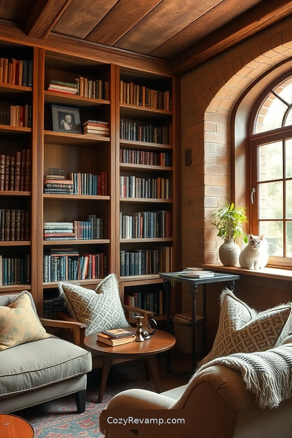 Designing Your Library Layout for Create a Rustic Library With Recycled Wood Materials
