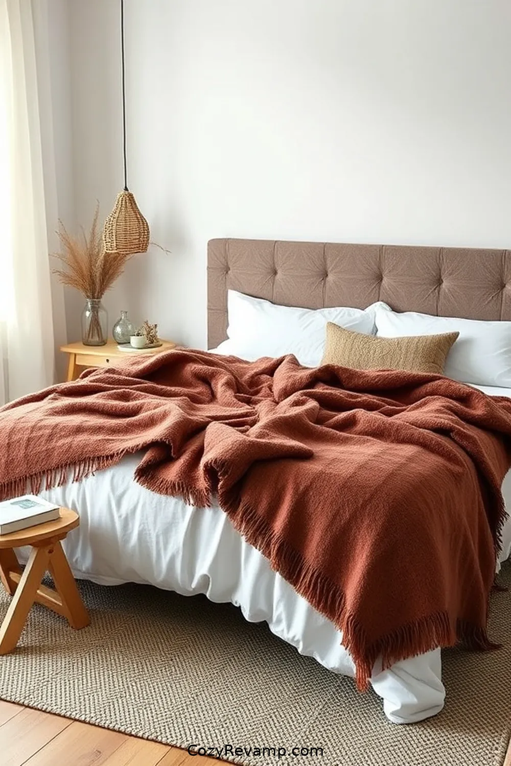 Create a Scandinavian Bedroom With Natural Fibers 6 Adding Wool Throws for Warmth for Create a Scandinavian Bedroom With Natural Fibers