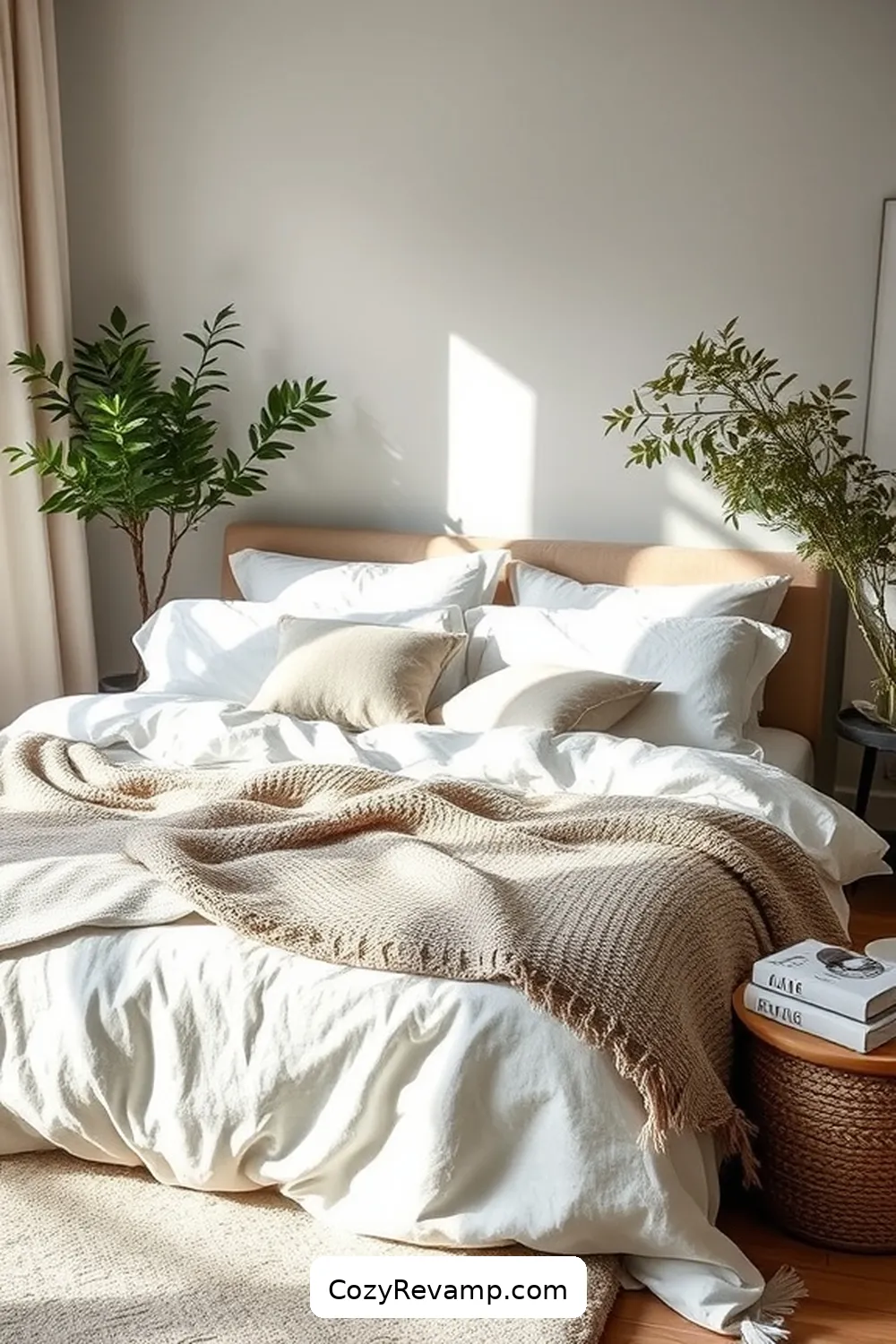Create a Scandinavian Bedroom With Natural Fibers 9 Layering Fabrics for Depth for Create a Scandinavian Bedroom With Natural Fibers