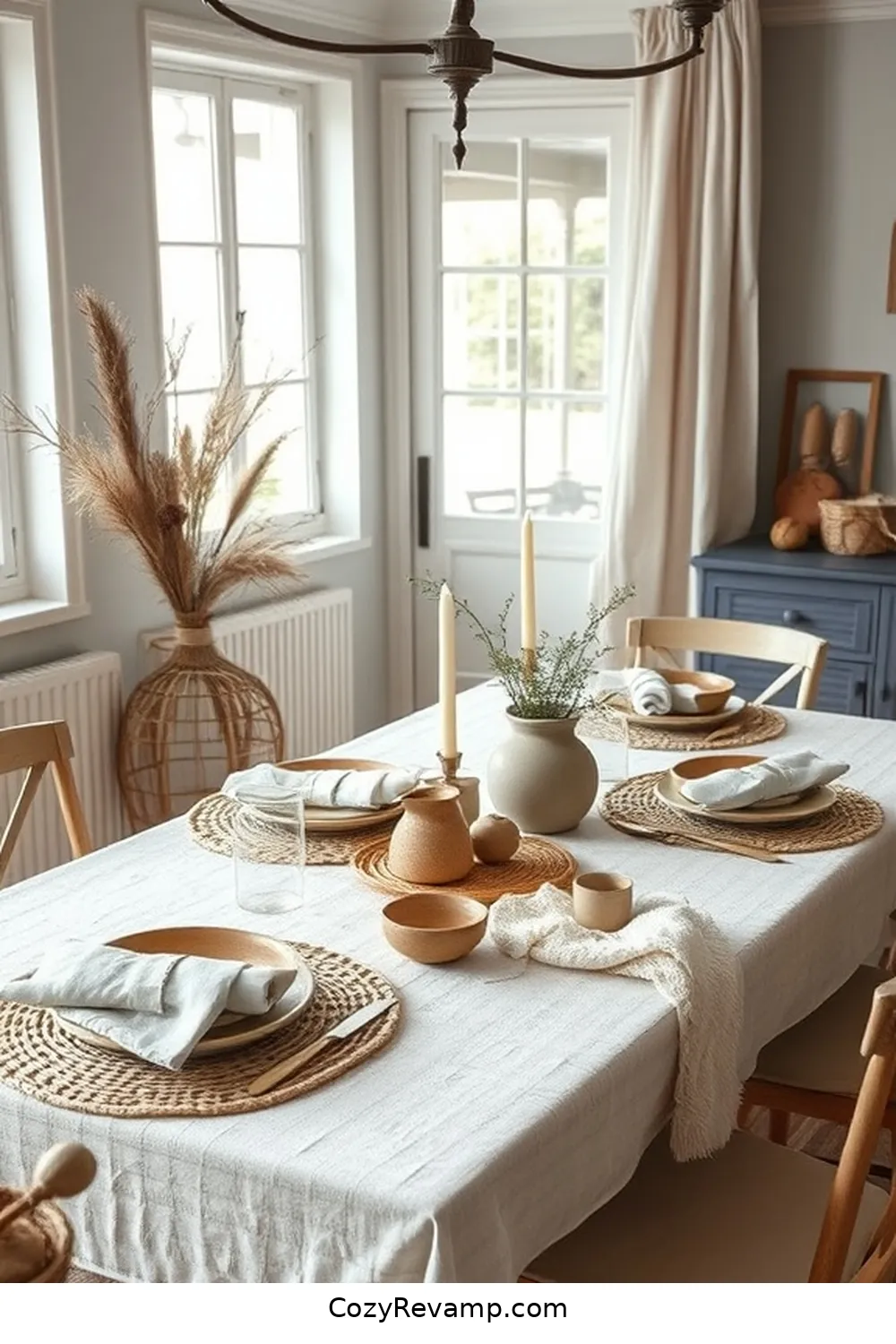 Create a Scandinavian Dining Room With Natural Fiber Materials 10 Creating a Cozy Table Setting for Create a Scandinavian Dining Room With Natural Fiber Materials