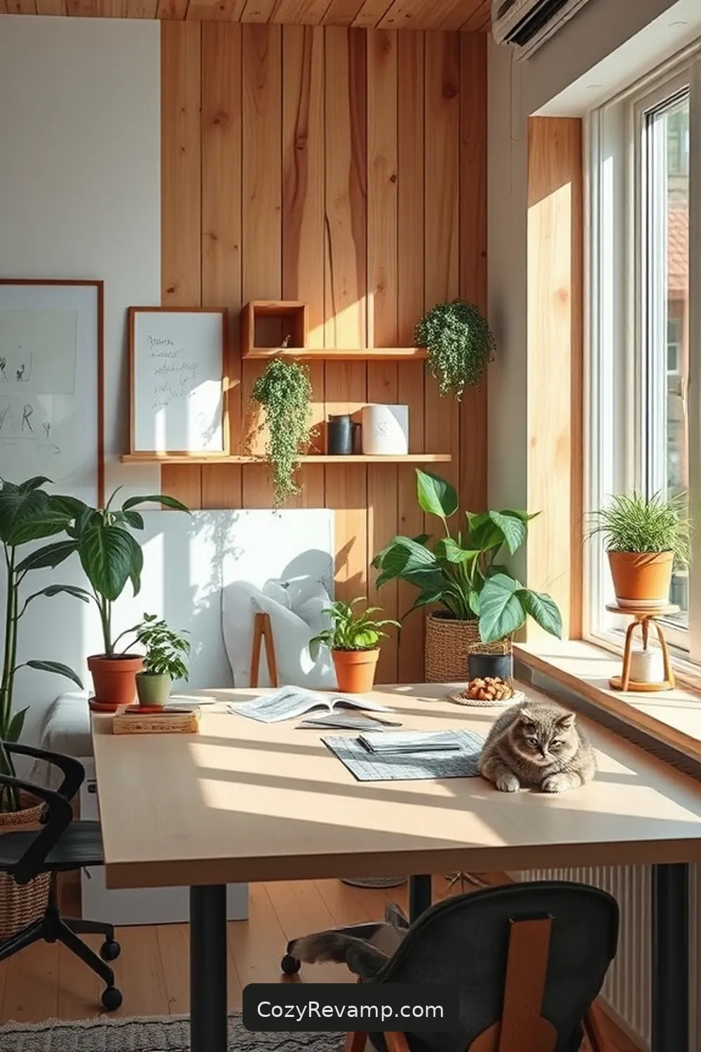 Create a Scandinavian Home Office With Recycled Wood Material 13 Creating a Balanced Work-Life Environment for Create a Scandinavian Home Office With Recycled Wood Material