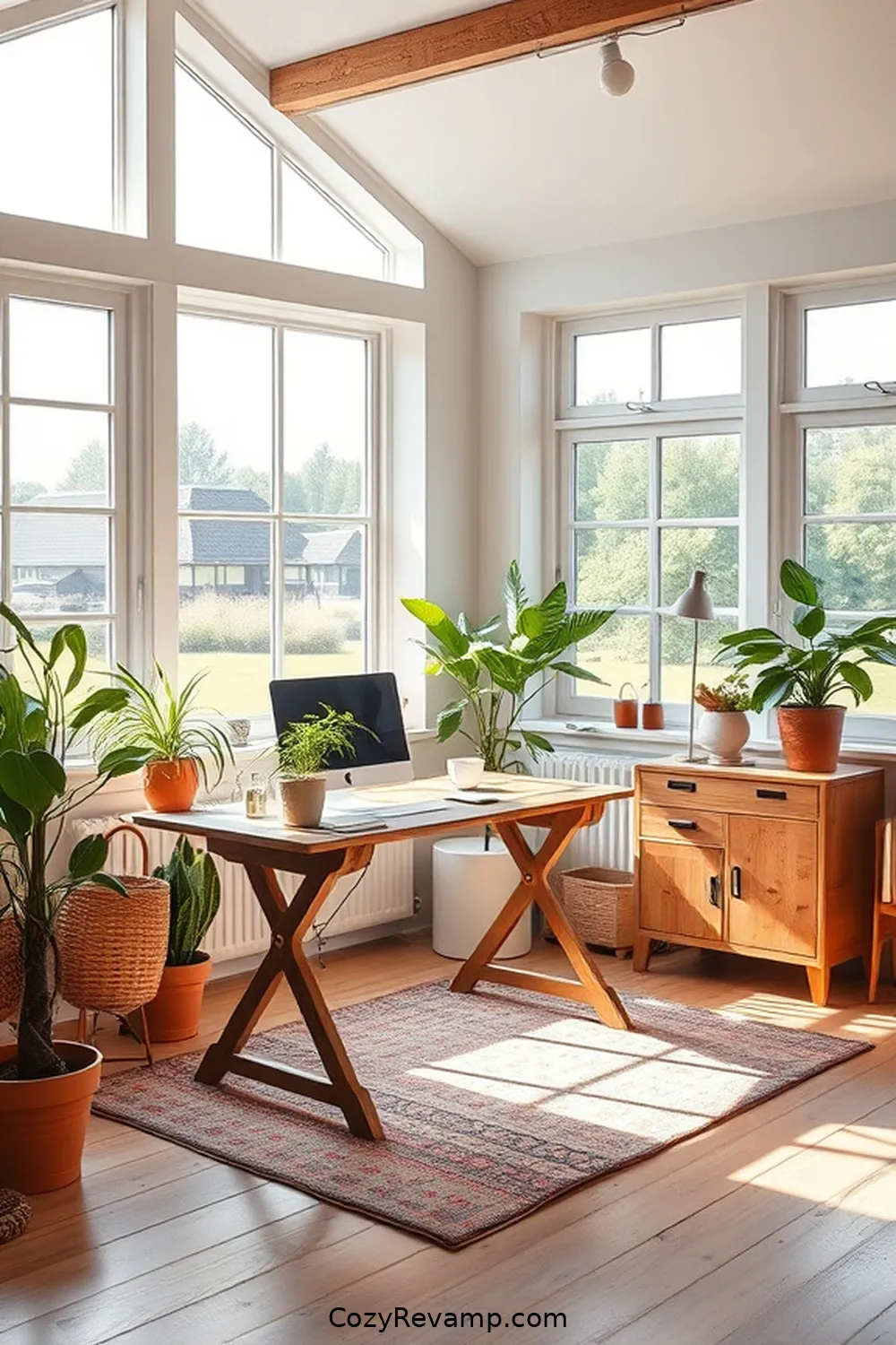 Create a Scandinavian Home Office With Recycled Wood Material 7 Incorporating Natural Light and Greenery for Create a Scandinavian Home Office With Recycled Wood Material