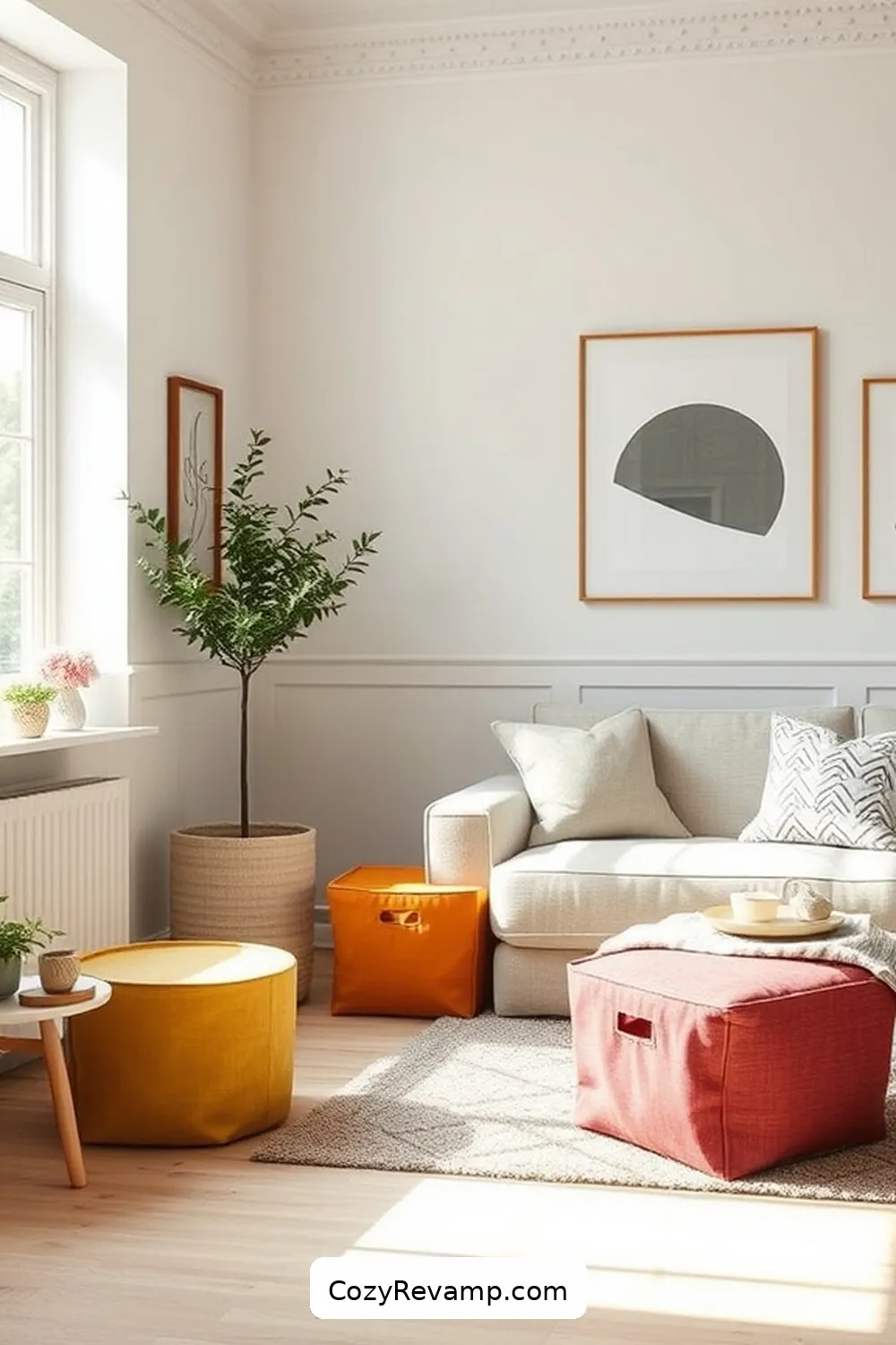 Create a Scandinavian Living Room With Upcycled Fabric 8 Crafting Functional Storage Solutions for Create a Scandinavian Living Room With Upcycled Fabric