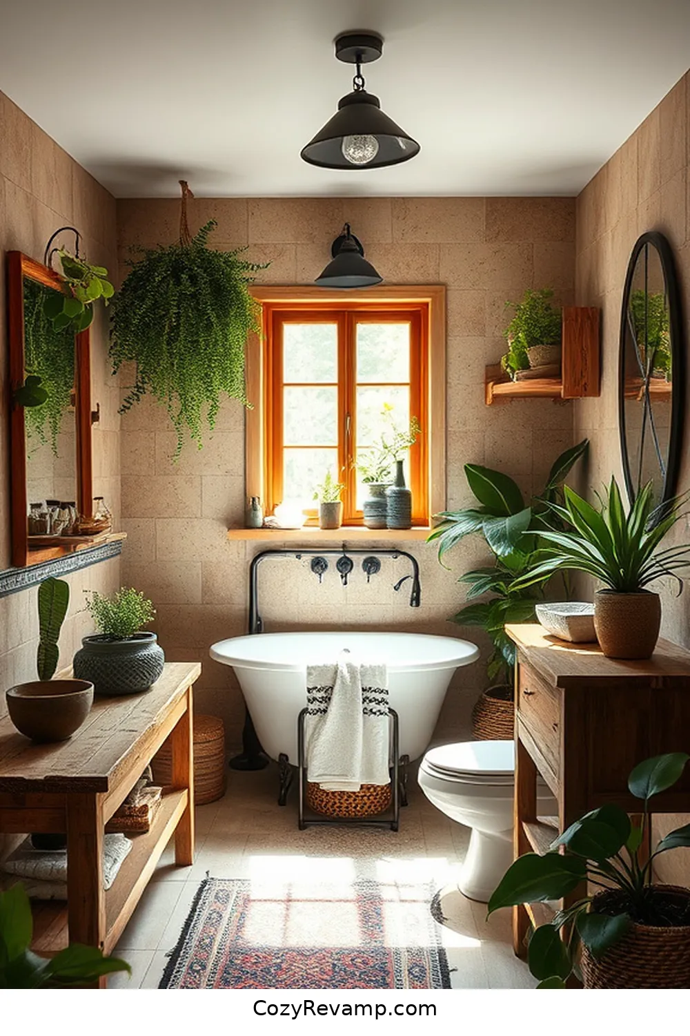 Creating a Bohemian Bathroom With Reclaimed Materials 6 Choosing Salvaged Wood for Fixtures and Furniture for Creating a Bohemian Bathroom With Reclaimed Materials
