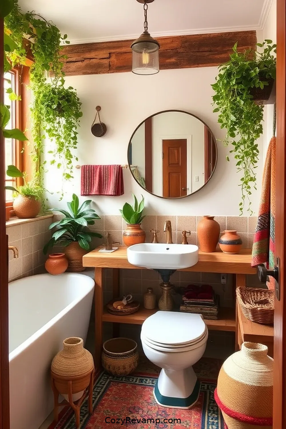 Creating a Bohemian Bathroom With Reclaimed Materials 2 Understanding Bohemian Design Principles for Creating a Bohemian Bathroom With Reclaimed Materials