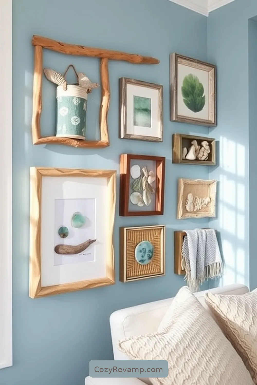 Creating a Coastal Bedroom With Reclaimed Materials 6 Creating Coastal-Inspired Wall Art for Creating a Coastal Bedroom With Reclaimed Materials