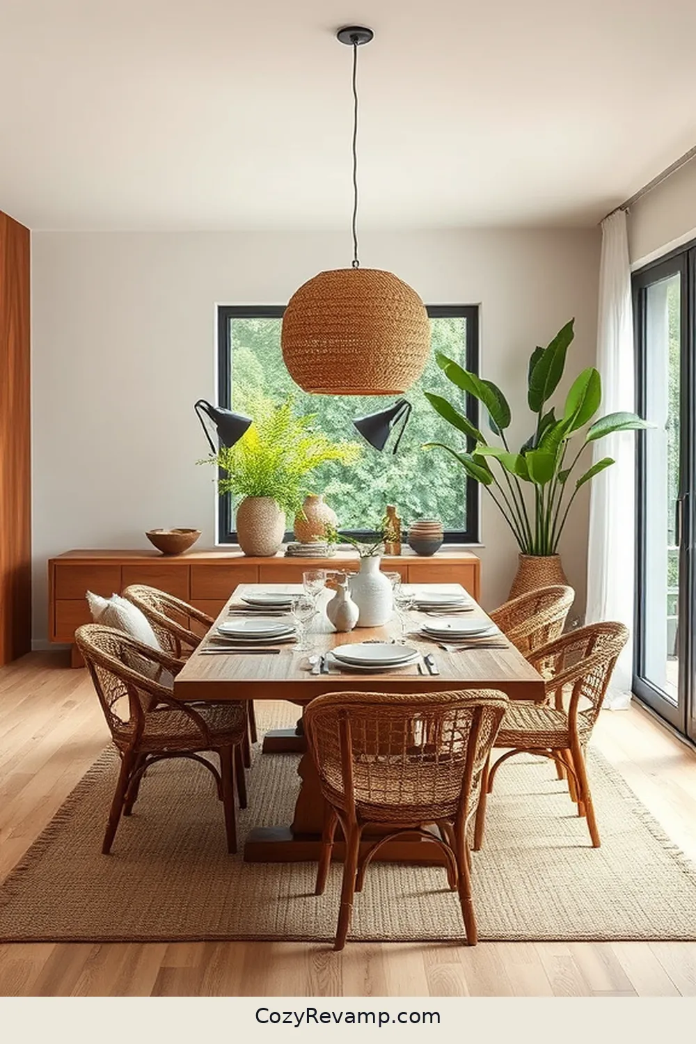 Choosing the Right Color Palette for Creating a Minimalist Dining Room With Natural Fiber Materials