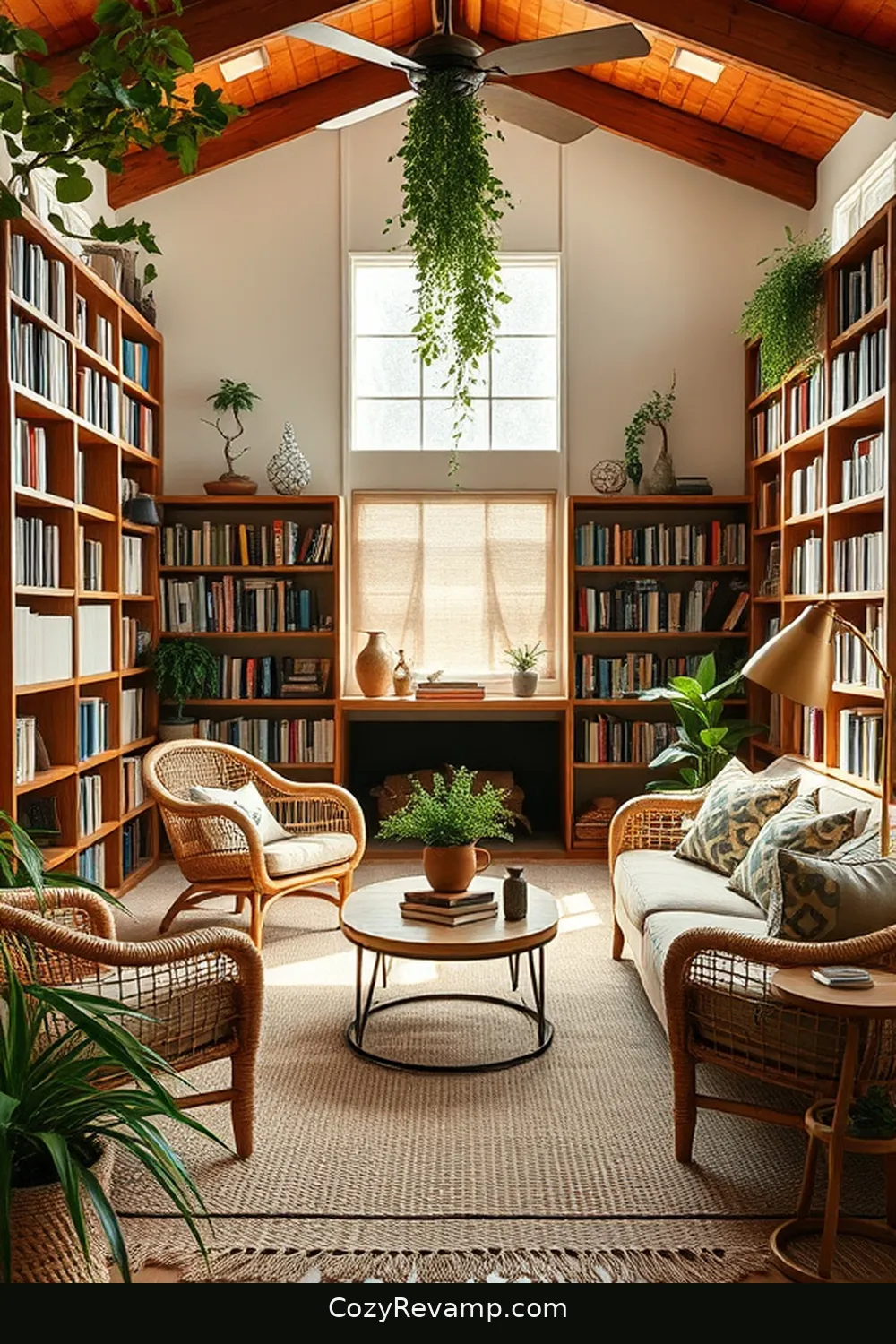 Selecting Sustainable Furniture Options for Creating a Modern Farmhouse Library With Natural Fiber Materials