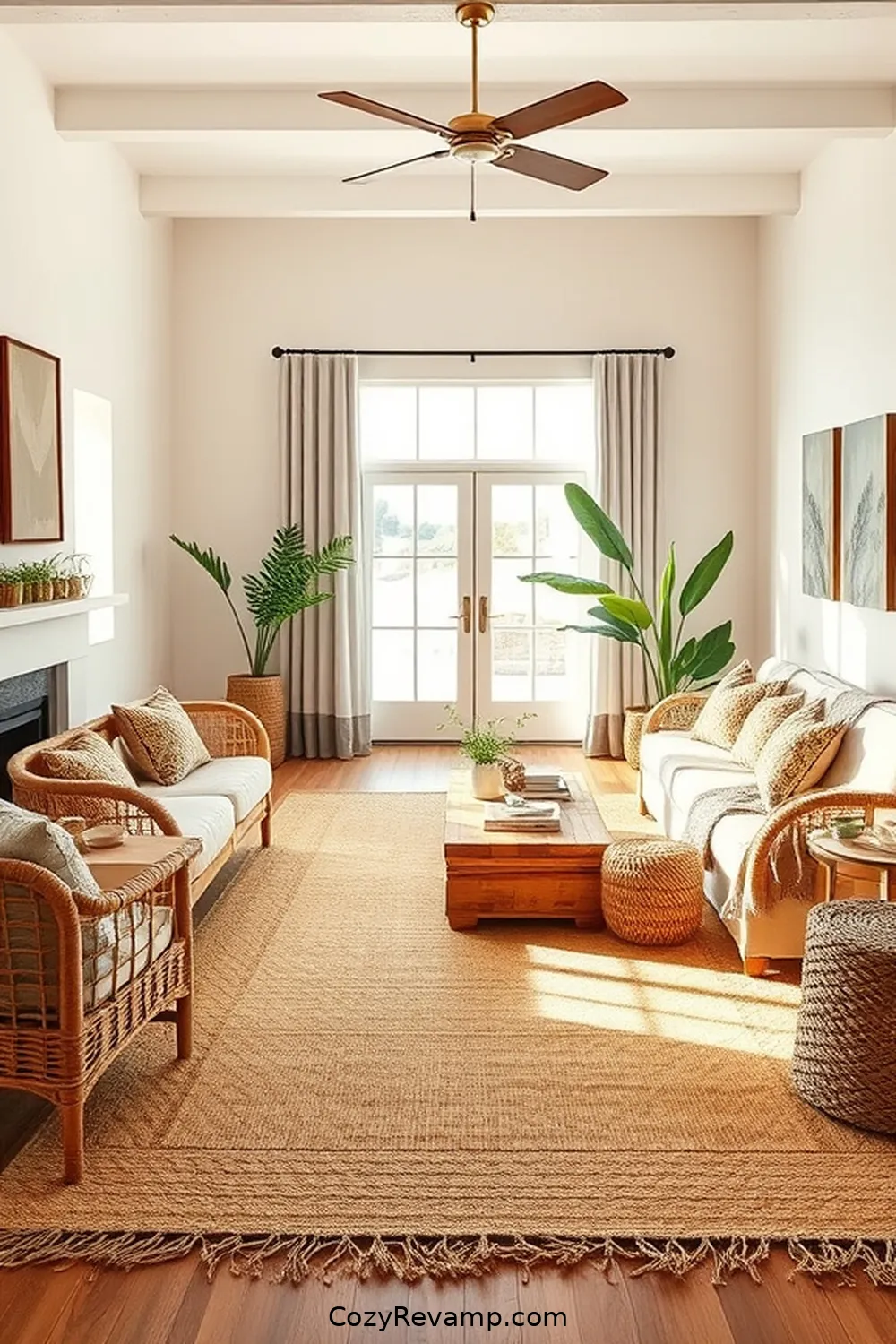 The Importance of Natural Fiber Materials for Creating a Modern Farmhouse Living Room With Natural Fiber Materials