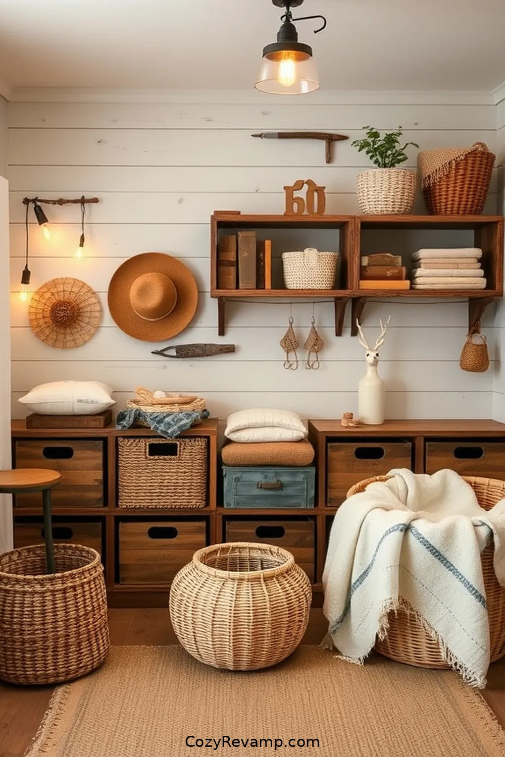 Creating a Rustic Nursery With Reclaimed Materials 11 Organizing the Space With Rustic Storage Solutions for Creating a Rustic Nursery With Reclaimed Materials