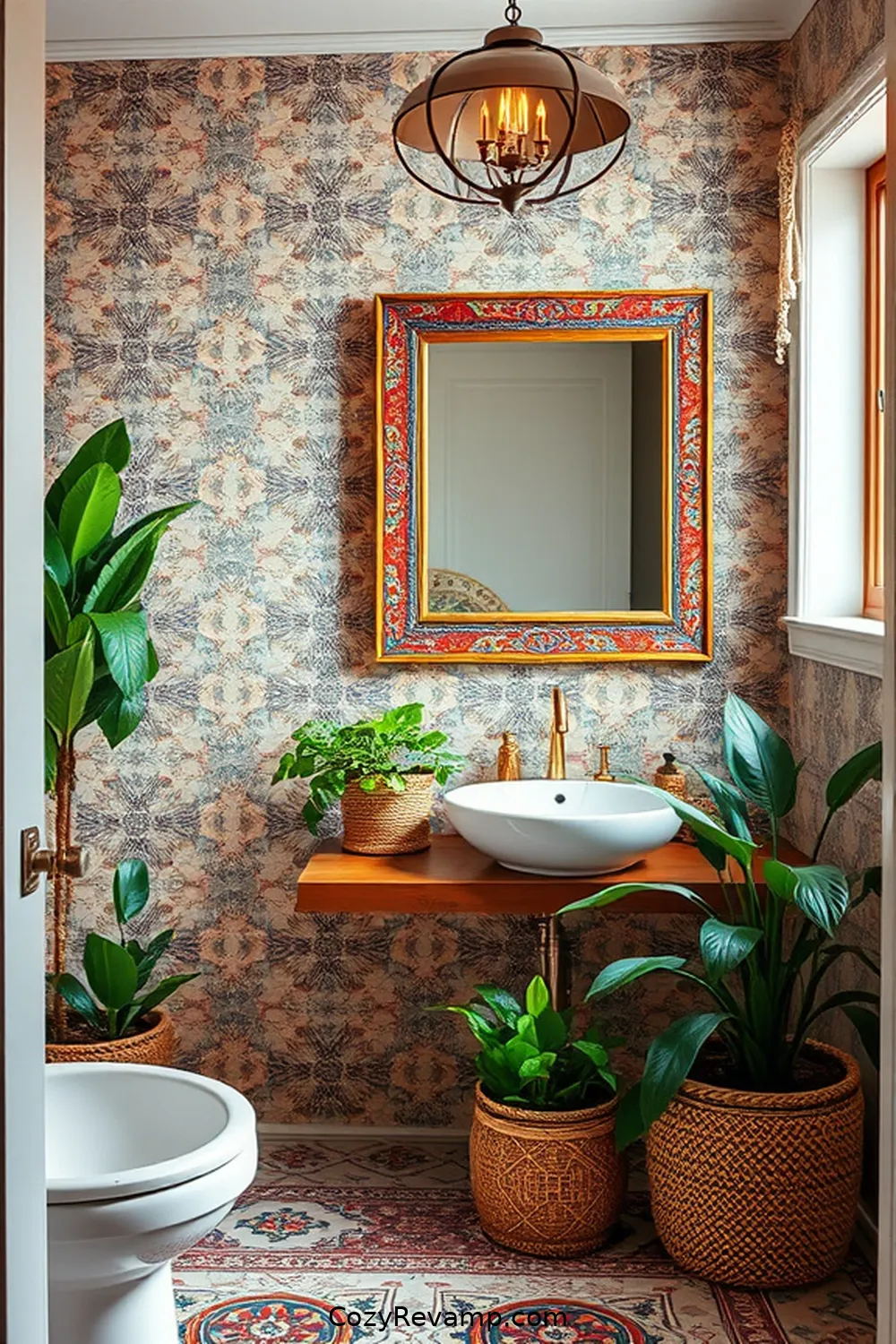 DIY Bohemian Bathroom Ideas Using Upcycled Fabric Materials 10 Fabric-Covered Picture Frames for DIY Bohemian Bathroom Ideas Using Upcycled Fabric Materials