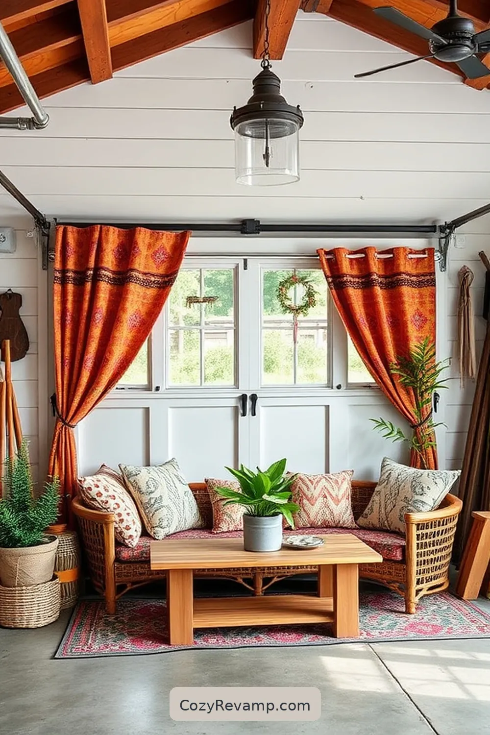 DIY Guide to Building a Modern Farmhouse Garage With Upcycled Fabric Materials 6 Adding Finishing Touches With Fabric Accents for DIY Guide to Building a Modern Farmhouse Garage With Upcycled Fabric Materials