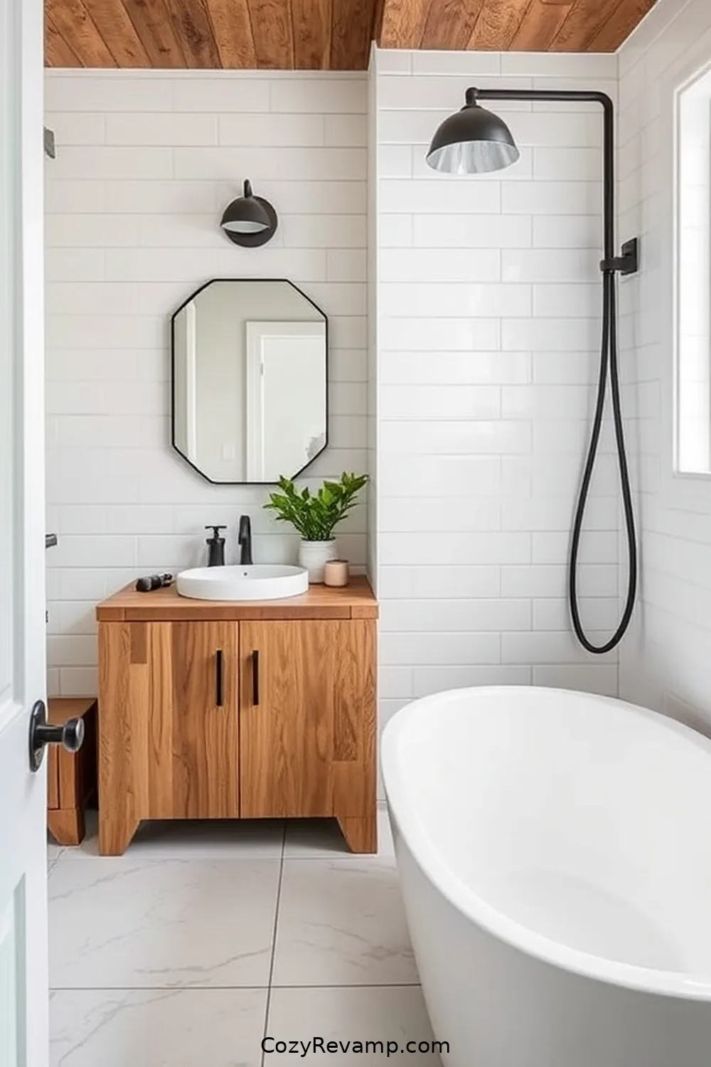 DIY Modern Farmhouse Bathroom Using Recycled Wood Materials 5 Incorporating Modern Elements Into Your Farmhouse Aesthetic for DIY Modern Farmhouse Bathroom Using Recycled Wood Materials
