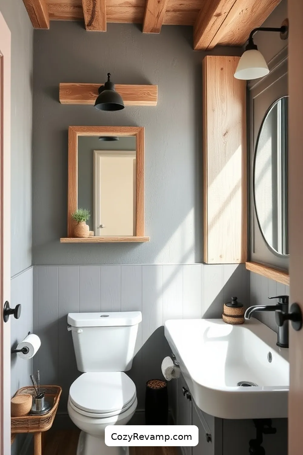 DIY Modern Farmhouse Bathroom Using Recycled Wood Materials 2 Selecting the Right Recycled Wood for Your Bathroom for DIY Modern Farmhouse Bathroom Using Recycled Wood Materials