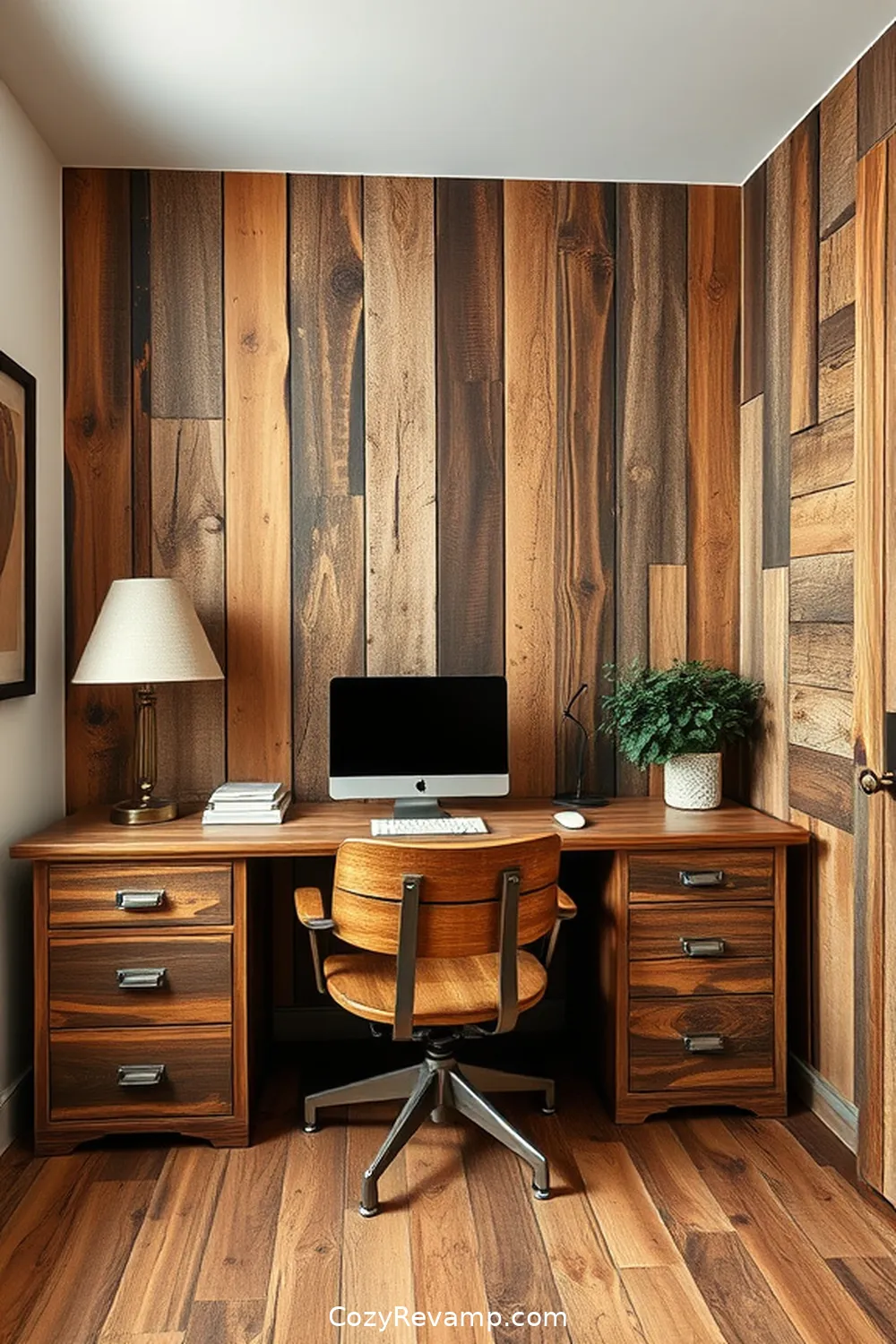 Choosing the Right Recycled Wood for Your Projects for DIY Rustic Home Office With Recycled Wood Material