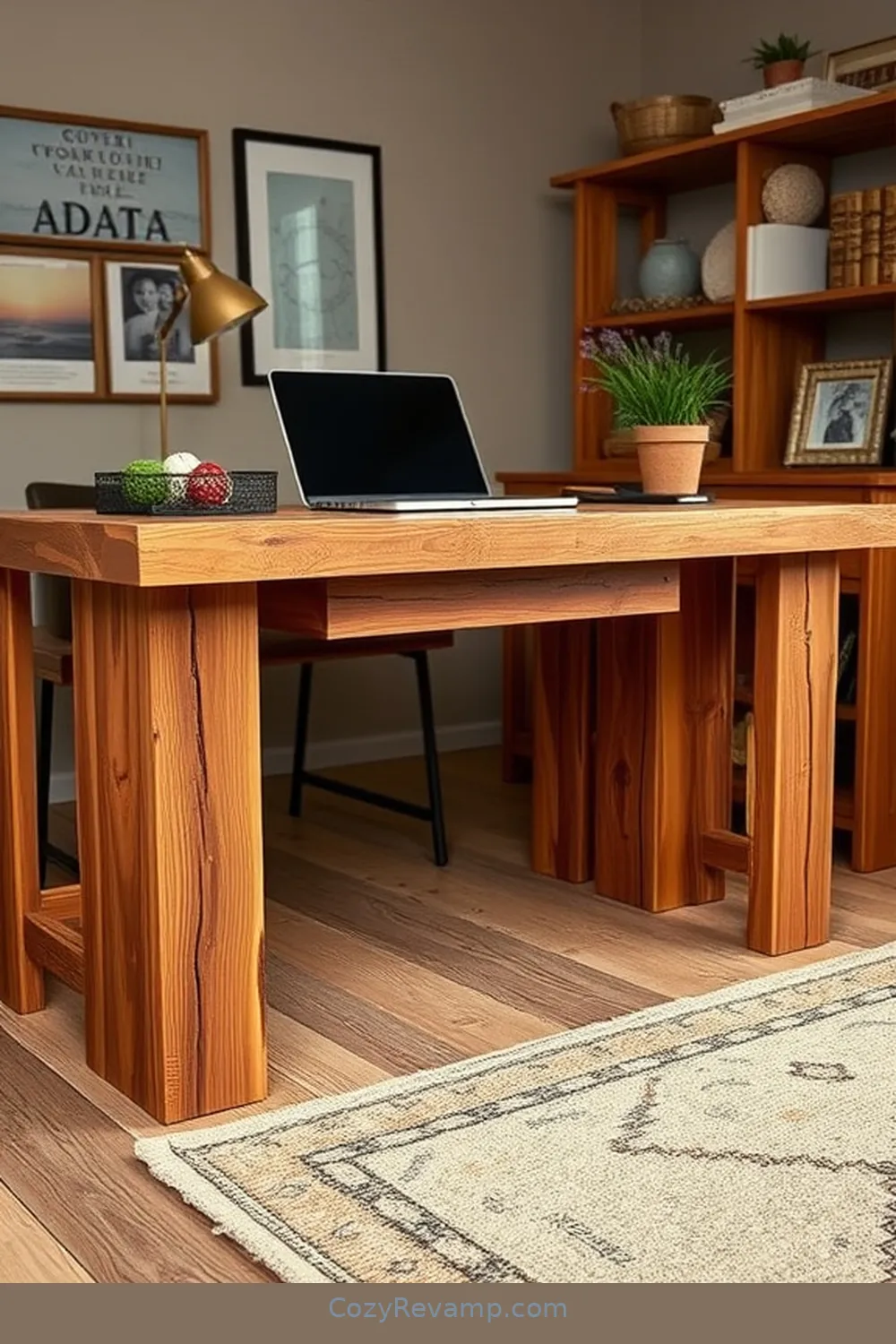 Step-by-Step Guide to Building a Rustic Desk for DIY Rustic Home Office With Recycled Wood Material