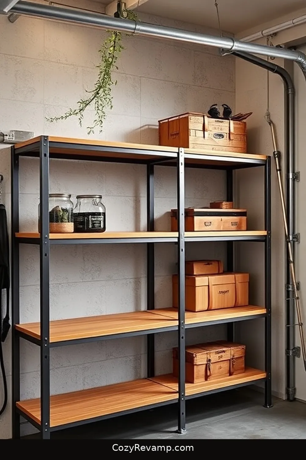 Creating Bamboo Shelving for Functional Storage Solutions for Design Ideas for an Industrial Garage Using Bamboo Material