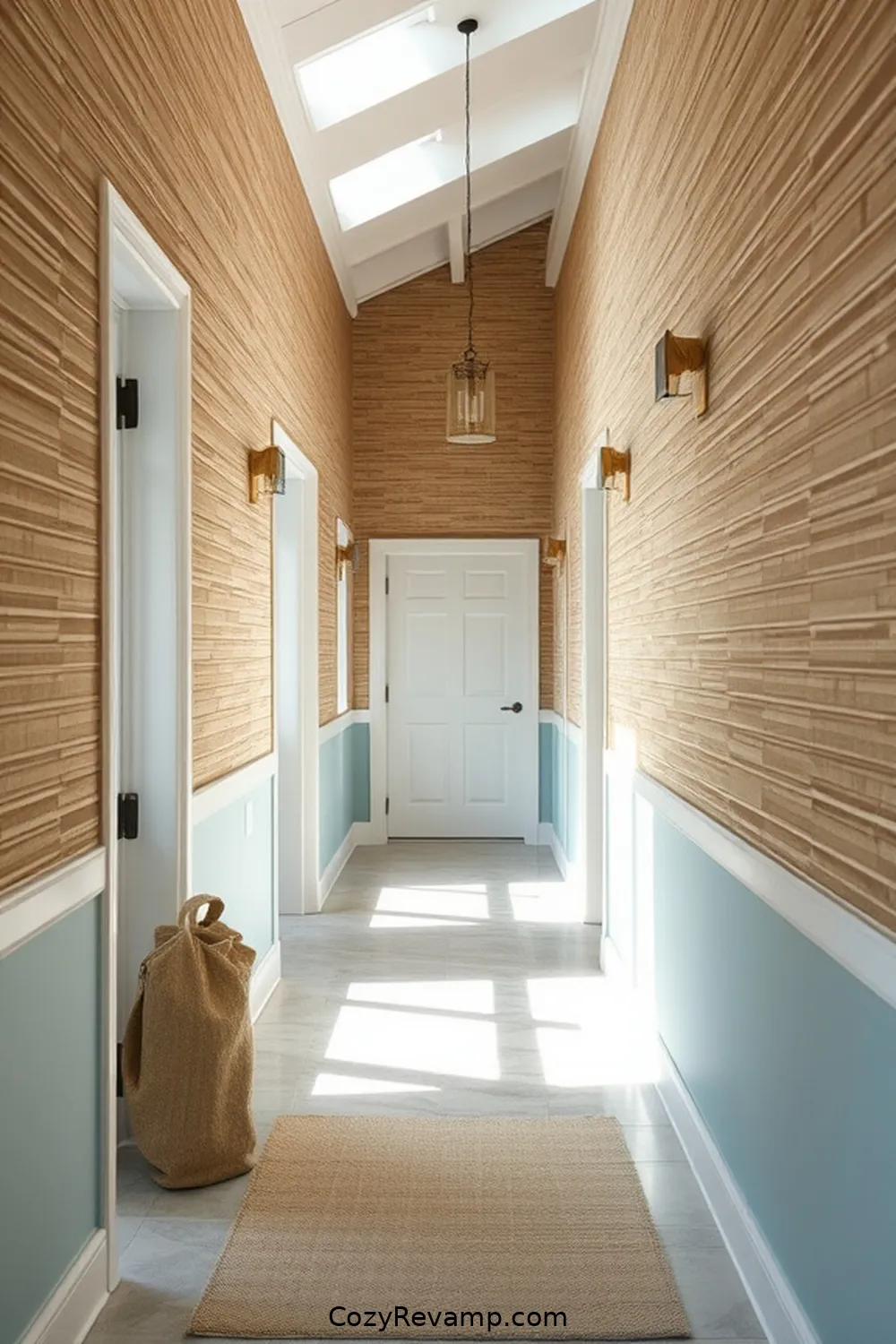 Designing a Coastal Hallway With Natural Fibers 4 Incorporating Natural Fiber Wall Coverings for Designing a Coastal Hallway With Natural Fibers