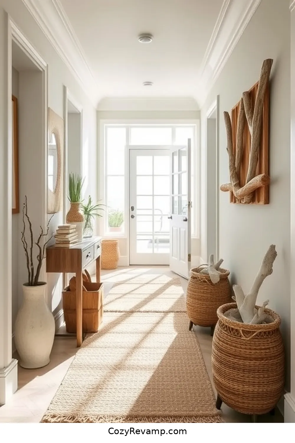 Designing a Coastal Hallway With Natural Fibers 7 Maintaining Natural Fiber Elements for Designing a Coastal Hallway With Natural Fibers