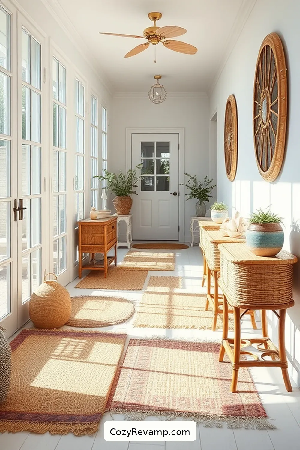 Designing a Coastal Hallway With Natural Fibers 8 Sustainable Practices in Coastal Design for Designing a Coastal Hallway With Natural Fibers