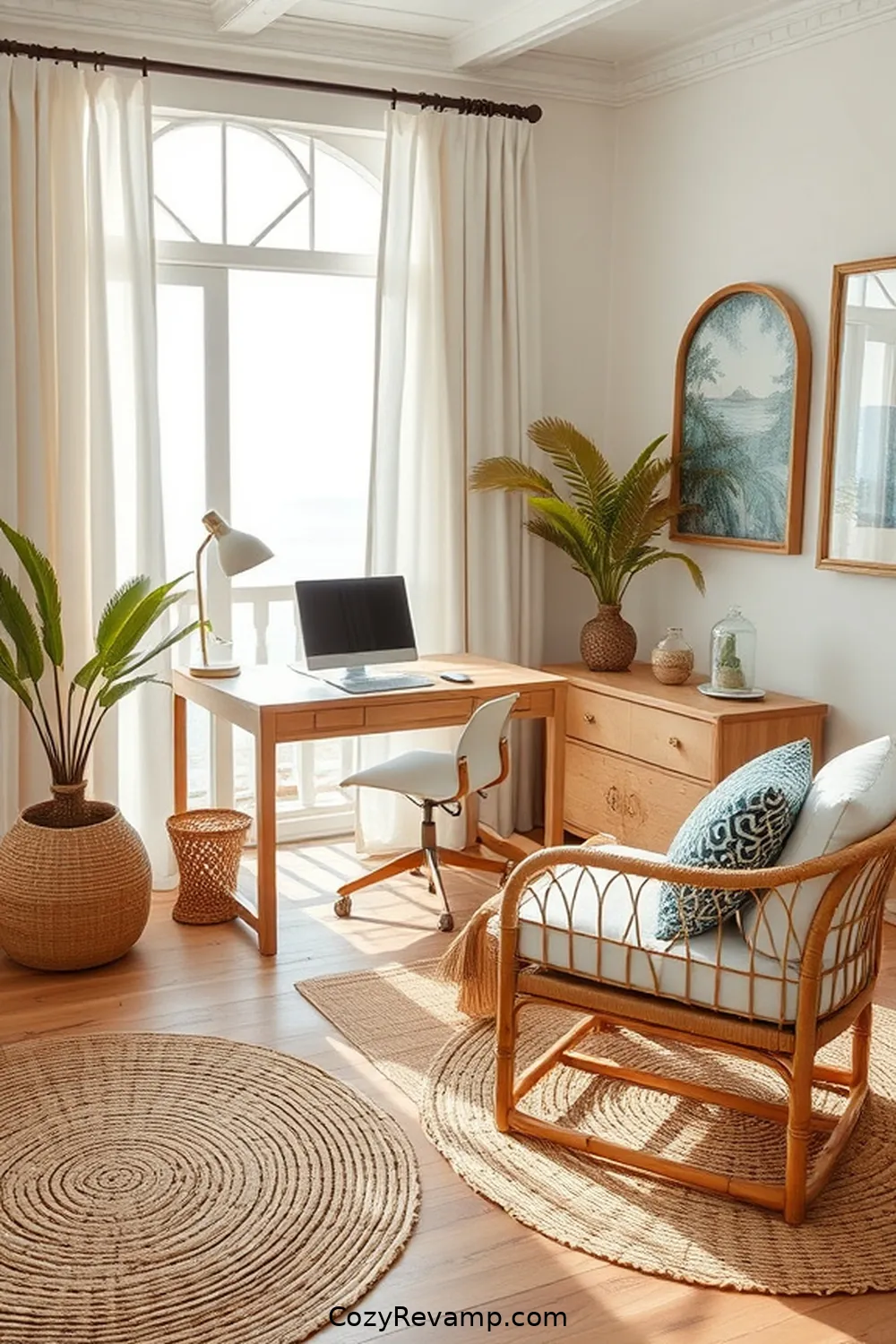 Designing a Coastal Home Office With Natural Fiber Materials 2 Choosing the Right Natural Fiber Materials for Designing a Coastal Home Office With Natural Fiber Materials
