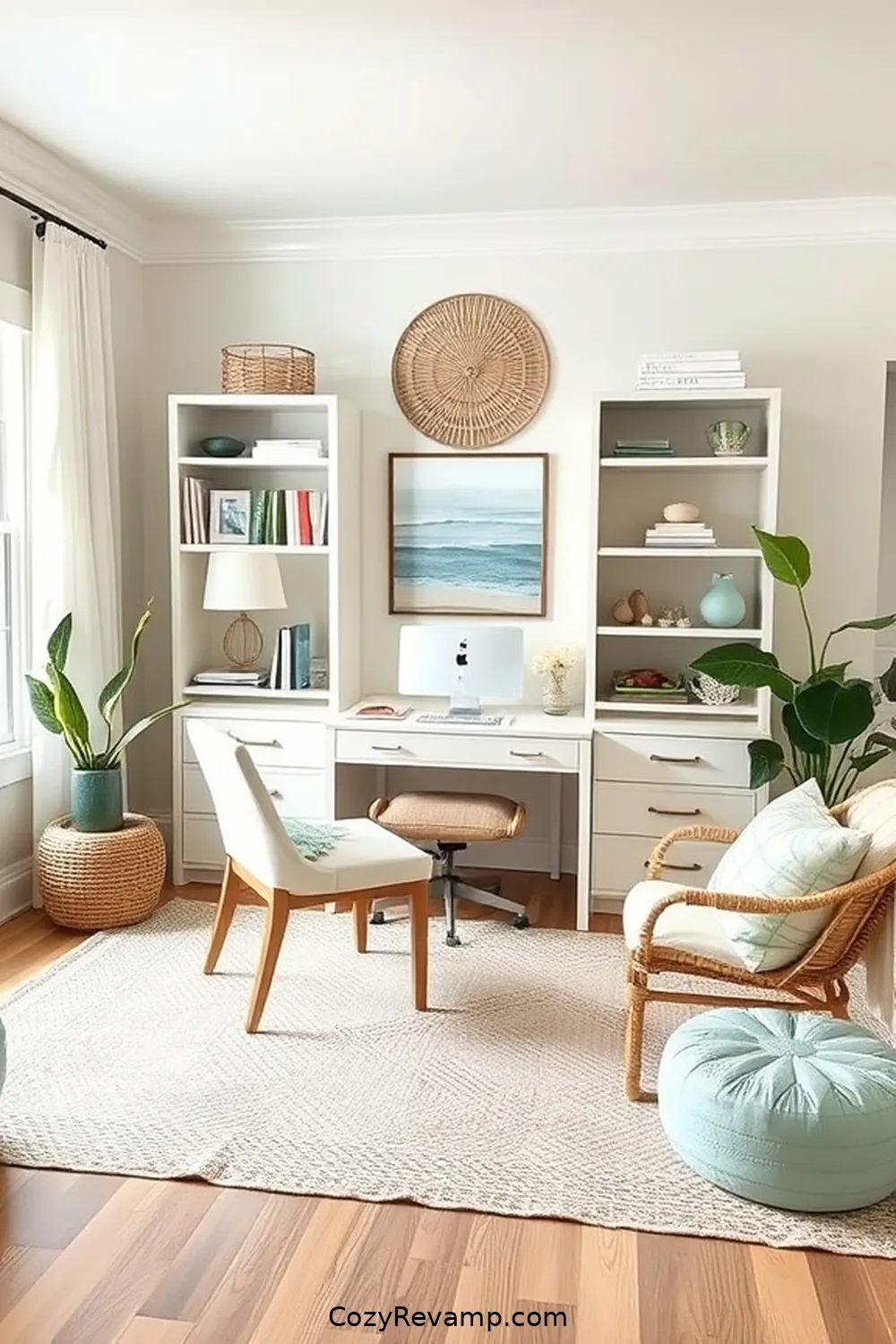 Designing a Coastal Home Office With Natural Fiber Materials 3 Color Palette Inspiration: Coastal Tones for Designing a Coastal Home Office With Natural Fiber Materials
