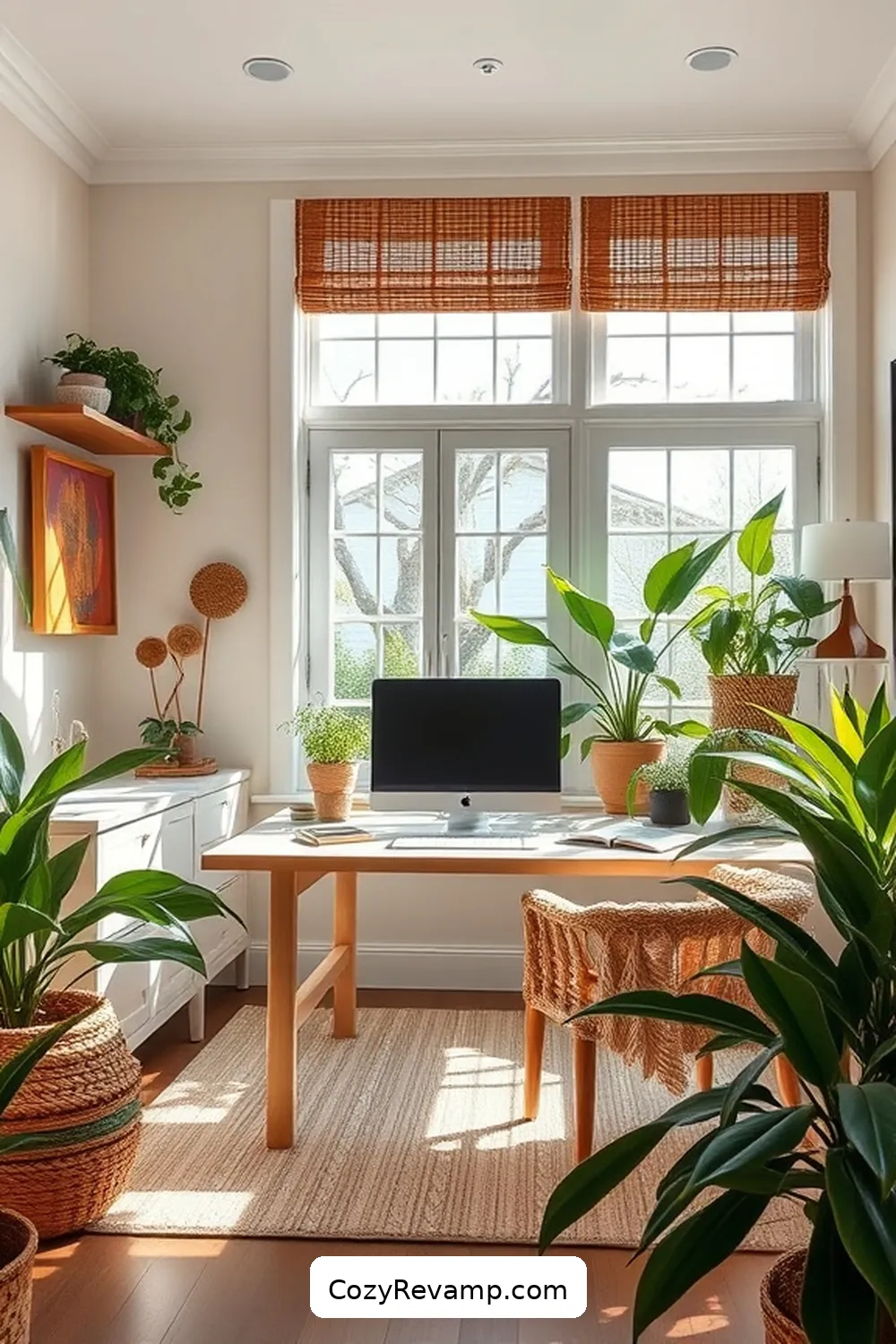 Designing a Coastal Home Office With Natural Fiber Materials 7 Creating a Productive Atmosphere With Lighting for Designing a Coastal Home Office With Natural Fiber Materials