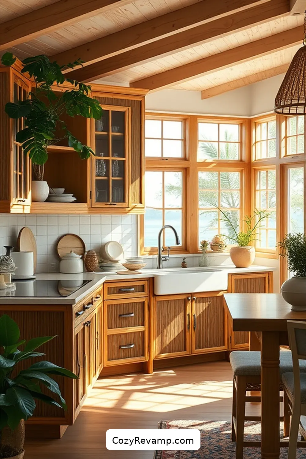 Designing a Coastal Kitchen With Bamboo Materials 5 Bamboo Cabinetry: Style Meets Function for Designing a Coastal Kitchen With Bamboo Materials