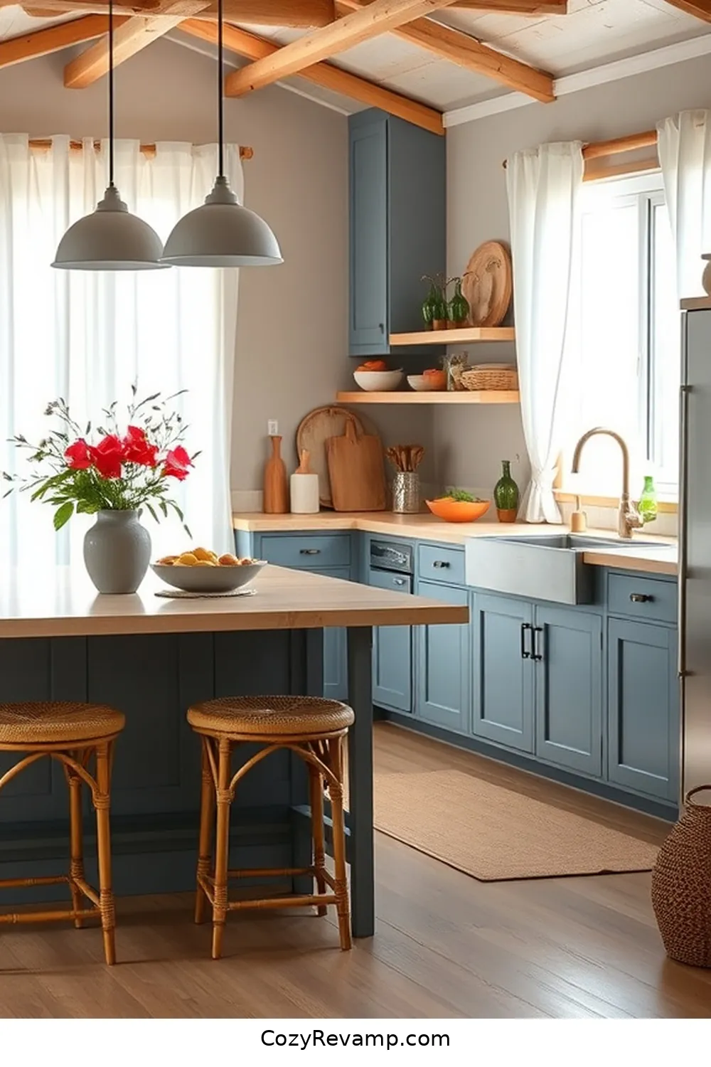 Designing a Coastal Kitchen With Bamboo Materials 9 Color Palettes for a Coastal Bamboo Kitchen for Designing a Coastal Kitchen With Bamboo Materials