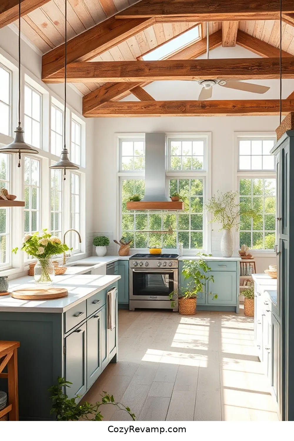 Designing a Coastal Kitchen With Reclaimed Materials 9 Creating Open and Airy Spaces for Designing a Coastal Kitchen With Reclaimed Materials
