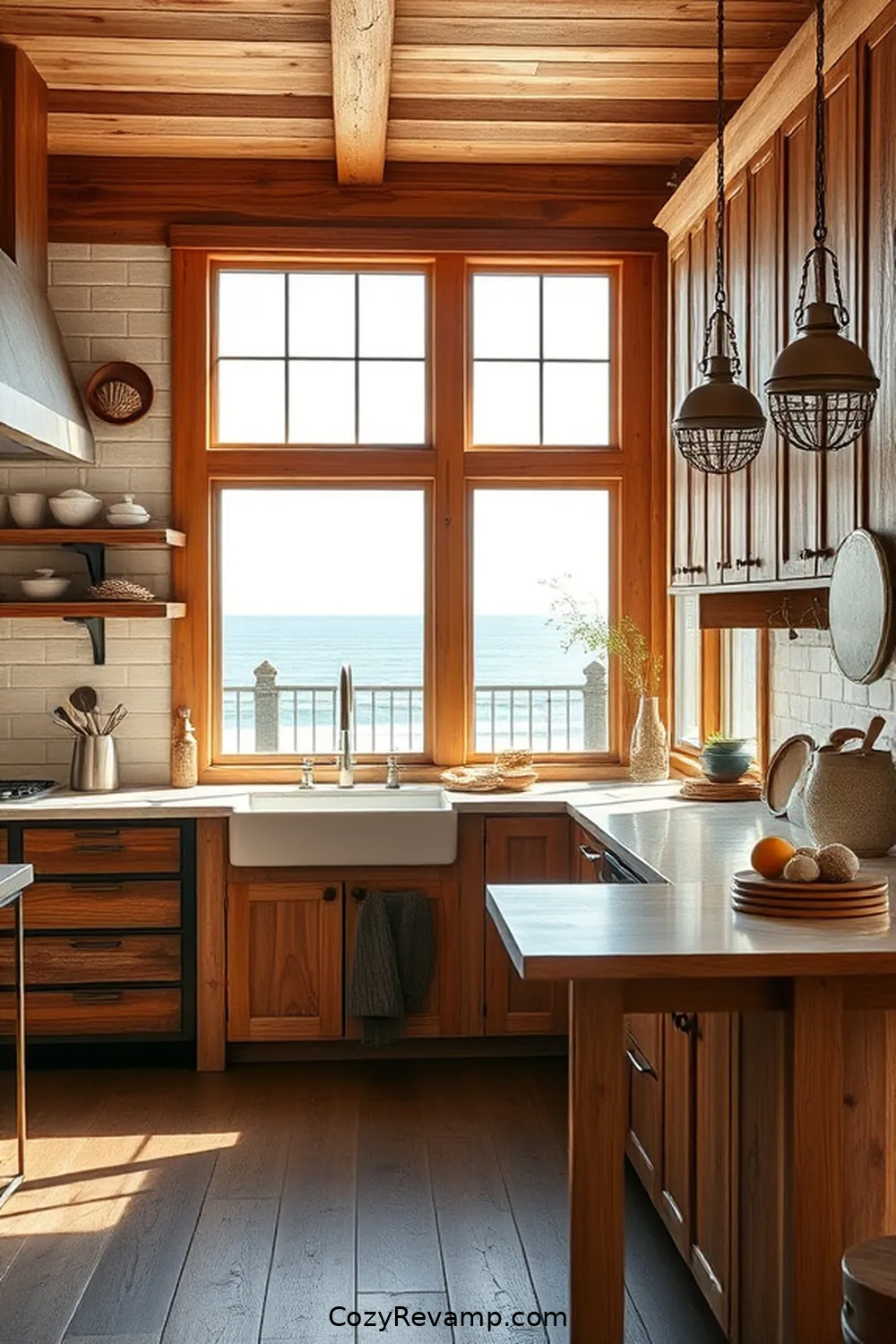 Designing a Coastal Kitchen With Reclaimed Materials 2 The Charm of Reclaimed Wood in Coastal Kitchens for Designing a Coastal Kitchen With Reclaimed Materials