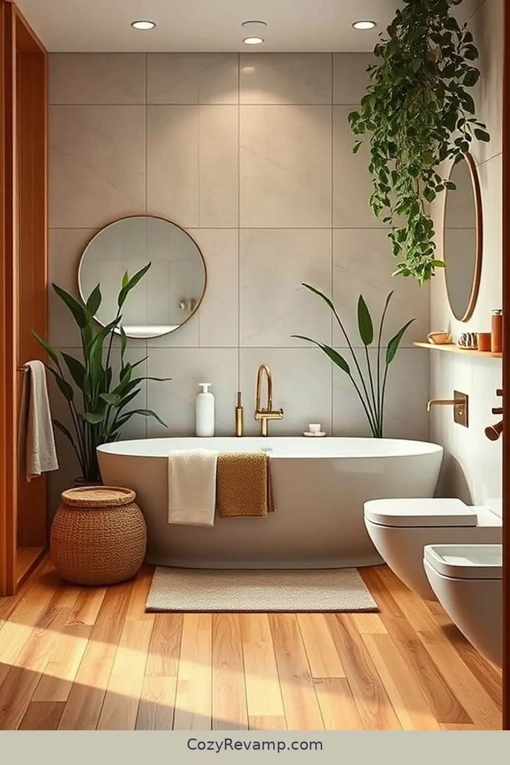 Designing a Mid-Century Modern Bathroom With Natural Fibers 7 Bamboo as a Sustainable Flooring Option for Designing a Mid-Century Modern Bathroom With Natural Fibers