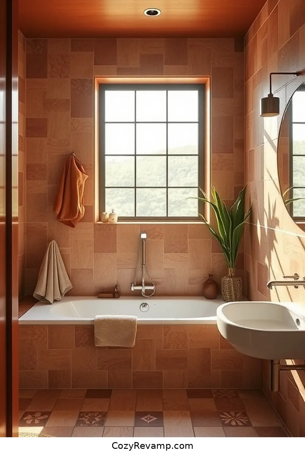 Designing a Mid-Century Modern Bathroom With Natural Fibers 8 Color Palettes and Patterns for Mid-Century Modern Bathrooms for Designing a Mid-Century Modern Bathroom With Natural Fibers