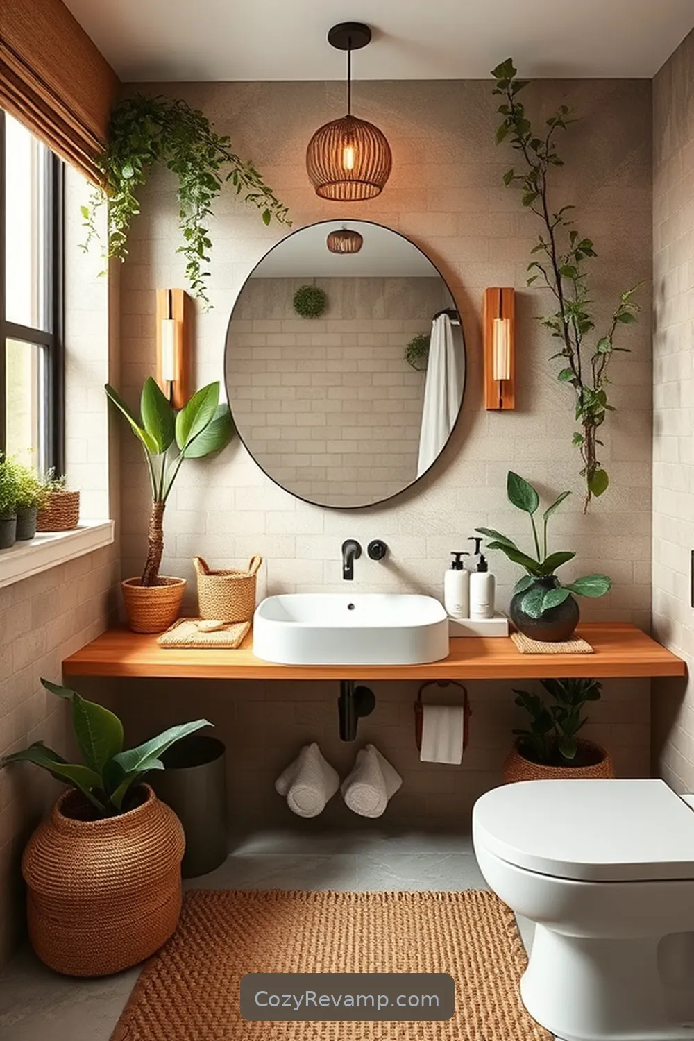 Designing a Mid-Century Modern Bathroom With Natural Fibers 5 Incorporating Jute in Bathroom Accents for Designing a Mid-Century Modern Bathroom With Natural Fibers