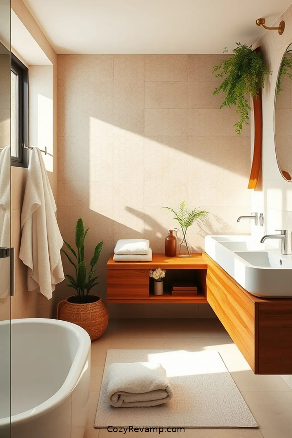 Designing a Mid-Century Modern Bathroom With Natural Fibers 6 The Benefits of Cotton Towels and Textiles for Designing a Mid-Century Modern Bathroom With Natural Fibers