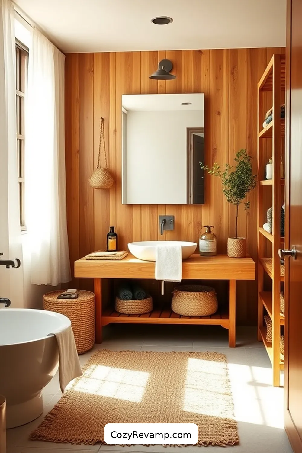 Designing a Mid-Century Modern Bathroom With Natural Fibers 3 The Role of Natural Fibers in Bathroom Design for Designing a Mid-Century Modern Bathroom With Natural Fibers