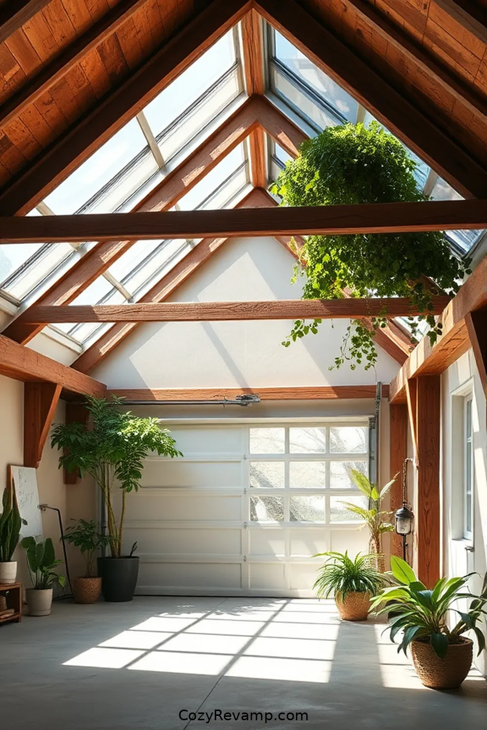 Incorporating Natural Light for Designing a Minimalist Garage With Reclaimed Materials
