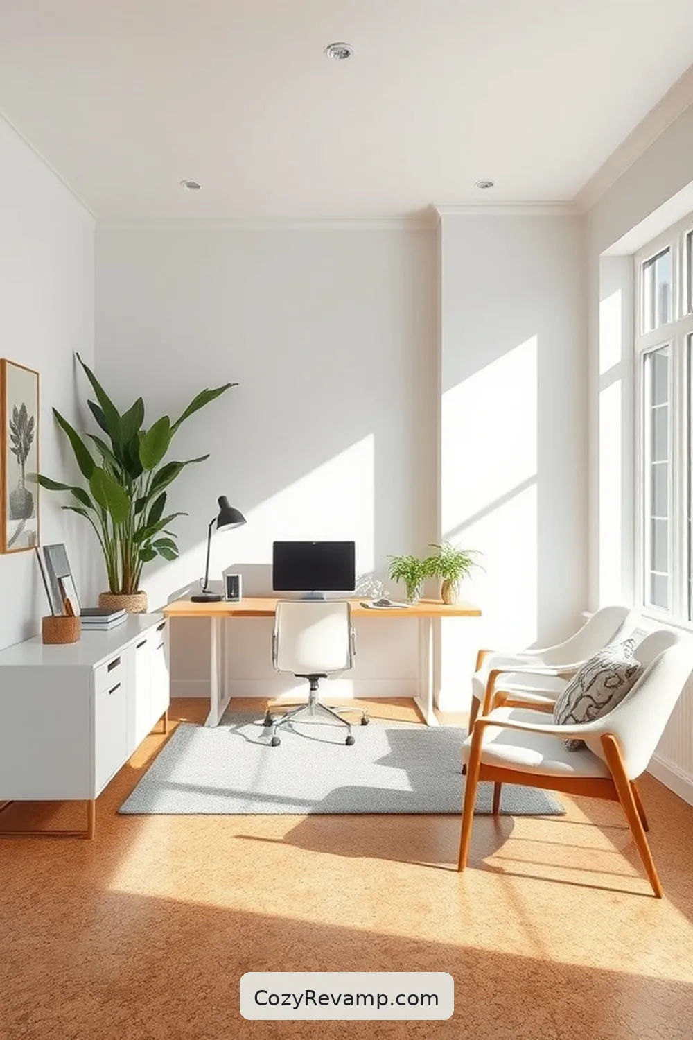 Cork Flooring: A Foundation for Serenity for Designing a Minimalist Home Office With Cork Material
