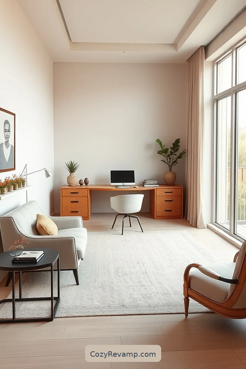 Creating a Natural Color Palette With Cork for Designing a Minimalist Home Office With Cork Material