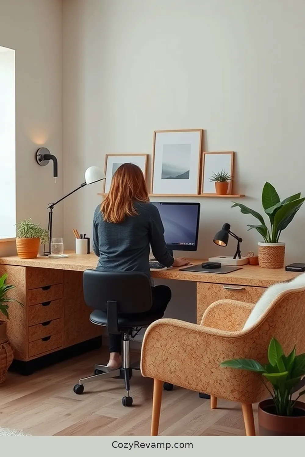 Personalizing Your Space While Keeping It Minimalist for Designing a Minimalist Home Office With Cork Material