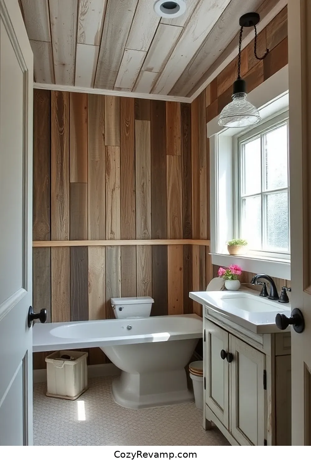 Designing a Modern Farmhouse Bathroom With Reclaimed Materials 7 Reclaimed Wood Wall Treatments for Designing a Modern Farmhouse Bathroom With Reclaimed Materials