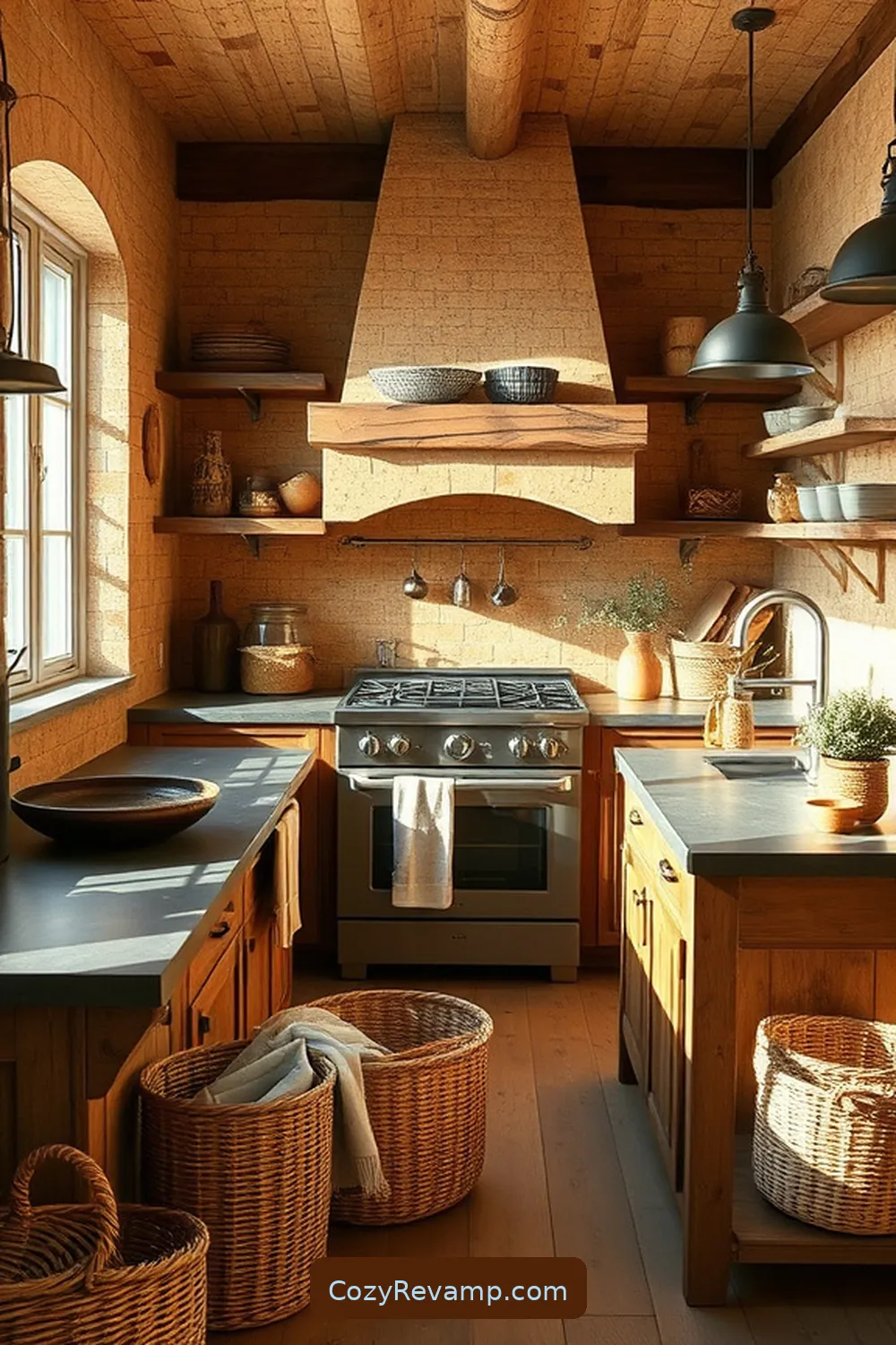 Designing a Rustic Kitchen With Cork Material: a Step-By-Step Guide 7 Pairing Cork With Other Natural Materials for Designing a Rustic Kitchen With Cork Material: a Step-By-Step Guide